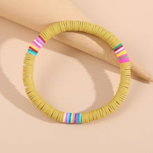 Load image into Gallery viewer, Boho Multicolor Handmade Polymer Clay Disc Beads Stretch