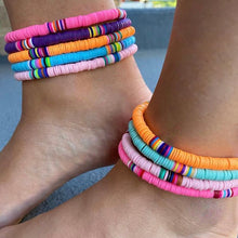 Load image into Gallery viewer, Boho Multicolor Handmade Polymer Clay Disc Beads Stretch