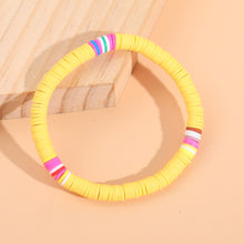 Load image into Gallery viewer, Boho Multicolor Handmade Polymer Clay Disc Beads Stretch