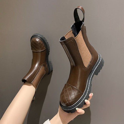 Boots Women Luxury Designer Chelsea Shoes Zipper Clogs