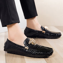 Load image into Gallery viewer, Casual Shoes High Quality Men's Leather Shoes Snake Pea Shoes