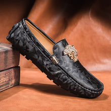 Load image into Gallery viewer, Casual Shoes High Quality Men's Leather Shoes Snake Pea Shoes