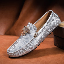 Load image into Gallery viewer, Casual Shoes High Quality Men's Leather Shoes Snake Pea Shoes