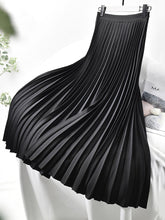 Load image into Gallery viewer, Elegant Chic Solid Pleated Skirt