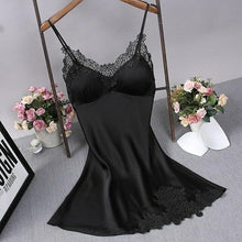 Load image into Gallery viewer, Brand New Chinese Women Robe Satin Nightgown Sexy Nightshirt Sleepwear