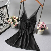 Load image into Gallery viewer, Brand New Chinese Women Robe Satin Nightgown Sexy Nightshirt Sleepwear