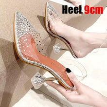 Load image into Gallery viewer, Luxury Crystal Sling back High Heel
