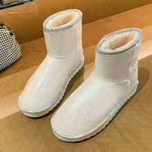 Load image into Gallery viewer, Women's Shoes Crystal Low Heels Booties Round Toe Winter