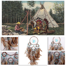 Load image into Gallery viewer, Brown Dream Catcher Wall Hanging Dreamcatcher Pendant Creative