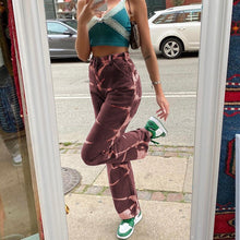 Load image into Gallery viewer, Brown Tie Dye Print Baggy Jeans Vintage Aesthetic