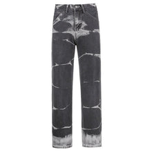 Load image into Gallery viewer, Brown Tie Dye Print Baggy Jeans Vintage Aesthetic