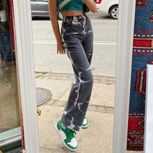 Load image into Gallery viewer, Brown Tie Dye Print Baggy Jeans Vintage Aesthetic
