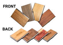 Load image into Gallery viewer, Handmade Wooden Business Card Holder
