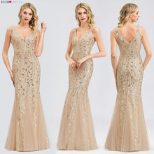 Load image into Gallery viewer, Burgundy Evening Dresses For Women Party Ever Pretty EP07886 Elegant V