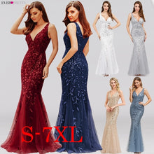 Load image into Gallery viewer, Burgundy Evening Dresses For Women Party Ever Pretty EP07886 Elegant V