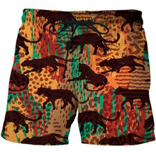 Load image into Gallery viewer, Bustling Leaves 3D Print Men's Beach Shorts Tops SwimShorts Briefs