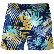 Load image into Gallery viewer, Bustling Leaves 3D Print Men's Beach Shorts Tops SwimShorts Briefs