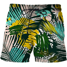 Load image into Gallery viewer, Bustling Leaves 3D Print Men's Beach Shorts Tops SwimShorts Briefs