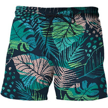 Load image into Gallery viewer, Bustling Leaves 3D Print Men's Beach Shorts Tops SwimShorts Briefs