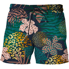 Load image into Gallery viewer, Bustling Leaves 3D Print Men's Beach Shorts Tops SwimShorts Briefs