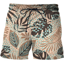 Load image into Gallery viewer, Bustling Leaves 3D Print Men's Beach Shorts Tops SwimShorts Briefs