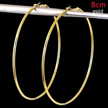 Load image into Gallery viewer, Butterfly Big Hoop Crystal Circle Earrings