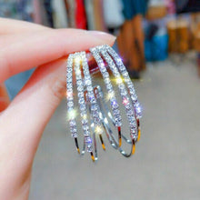 Load image into Gallery viewer, Butterfly Big Hoop Crystal Circle Earrings