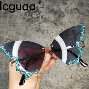 Butterfly Diamond Luxury Sunglasses Trendy Fashion