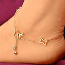 Load image into Gallery viewer, Butterfly Pendant Anklets Foot Chain Summer Yoga Beach Leg Bracelet