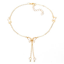 Load image into Gallery viewer, Butterfly Pendant Anklets Foot Chain Summer Yoga Beach Leg Bracelet