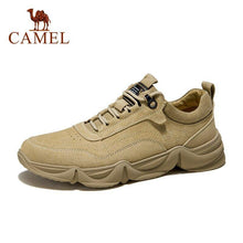 Load image into Gallery viewer, CAMEL Genuine Leather Men Shoes Retro Simple Casual Lace up Street - Sophornlilly