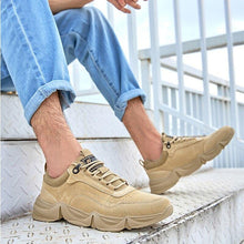 Load image into Gallery viewer, CAMEL Genuine Leather Men Shoes Retro Simple Casual Lace up Street - Sophornlilly