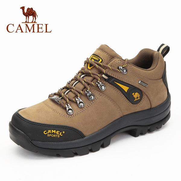 CAMEL Official Men Waterproof Anti Silp Hiking Shoes Winter Sneakers