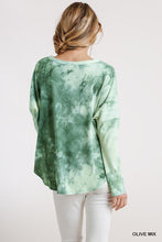 Load image into Gallery viewer, Long Sleeves Tie Dye Front Button Women's Top