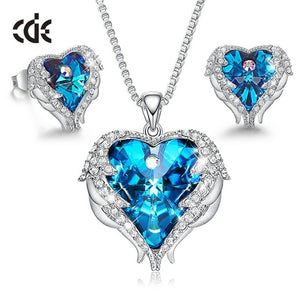 CDE Women Jewelry Set Embellished With Crystals from Swarovski