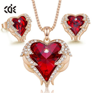 CDE Women Jewelry Set Embellished With Crystals from Swarovski