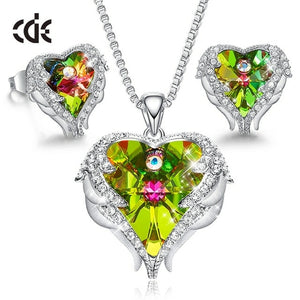 CDE Women Jewelry Set Embellished With Crystals from Swarovski