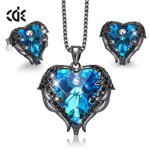 CDE Women Jewelry Set Embellished With Crystals from Swarovski