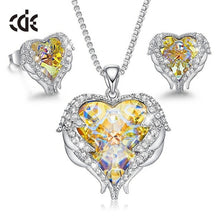 Load image into Gallery viewer, CDE Women Necklace Earrings Jewelry Set Embellished With Crystals from