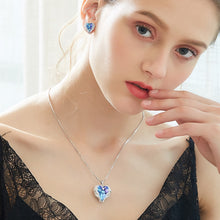 Load image into Gallery viewer, CDE Women Necklace Earrings Jewelry Set Embellished With Crystals from
