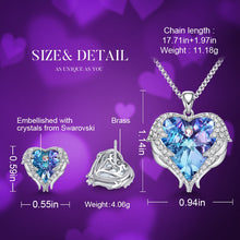 Load image into Gallery viewer, CDE Women Necklace Earrings Jewelry Set Embellished With Crystals from