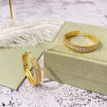 Load image into Gallery viewer, new hot selling large ring earrings for ladies are elegant