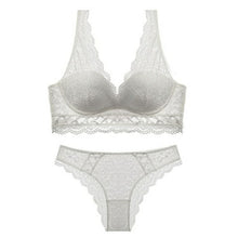 Load image into Gallery viewer, New Sexy Bandage Underwear Set Push up Bra Set Embroidery Women