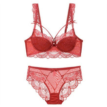 Load image into Gallery viewer, New Top Ultra thin Underwear Set Push up Bra And Panty Sets