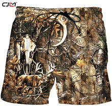 Load image into Gallery viewer, Fashion Man Shorts 3D Forest Deer Funny Streetwear Mens
