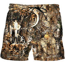 Load image into Gallery viewer, Fashion Man Shorts 3D Forest Deer Funny Streetwear Mens