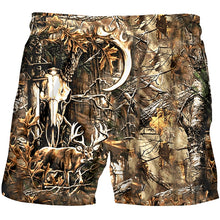 Load image into Gallery viewer, Fashion Man Shorts 3D Forest Deer Funny Streetwear Mens