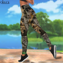 Load image into Gallery viewer, CLOOCL Women Leggings Camouflage Hunting Printed High Waist Elasticity