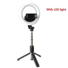 Load image into Gallery viewer, COOL DIER 4in 1 Wireless Bluetooth Selfie Stick With 6inch LED Ring - Sophornlilly