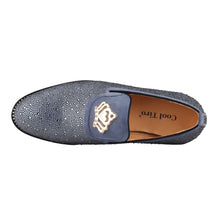 Load image into Gallery viewer, Haze Blue Rhinestone SUEDE Men Shoes